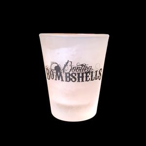Bootleg bombshells shot glass